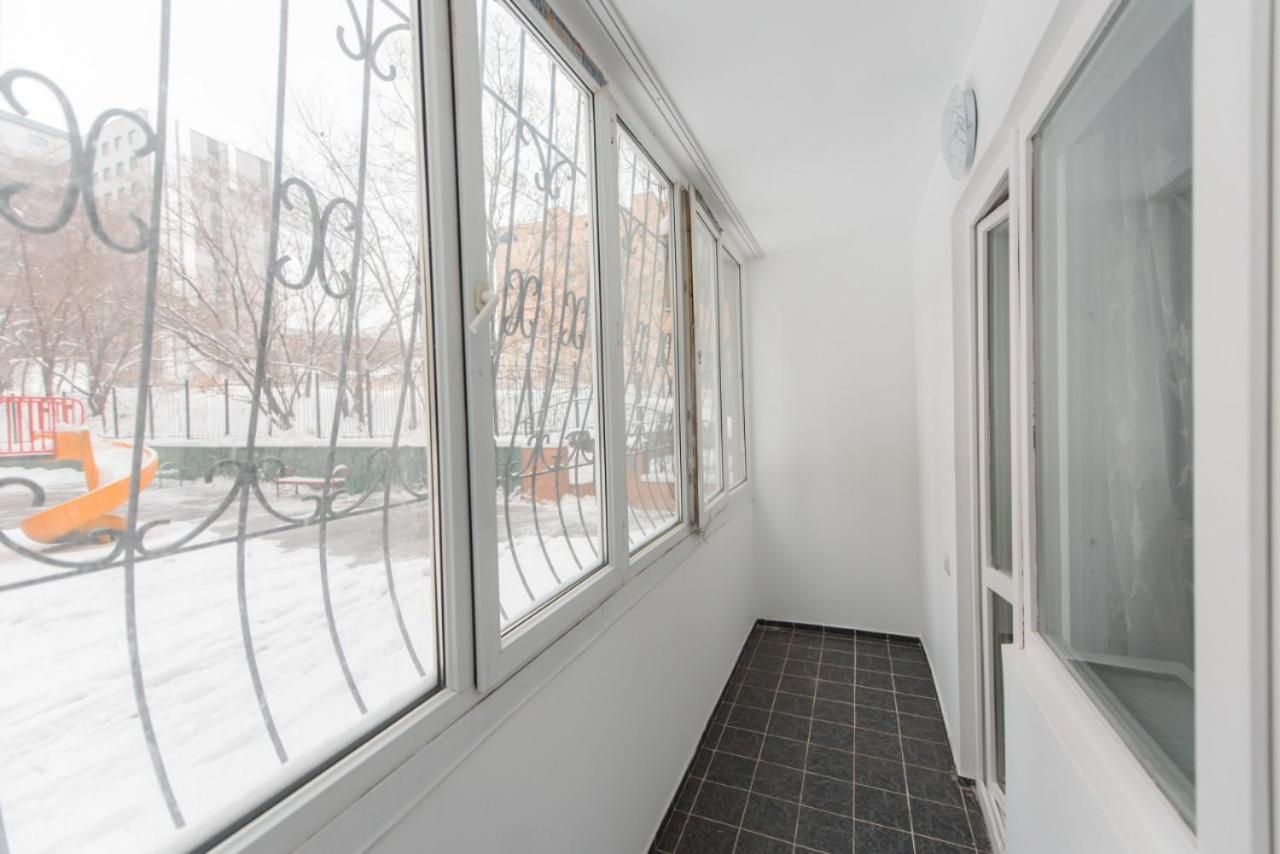 Apartmán 2-Ком Кв В Жк Куат На Абая-Масанчи 1Этаж Almaty Exteriér fotografie